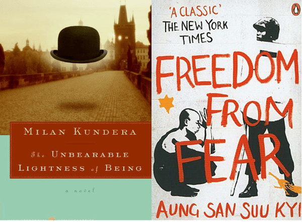 Foto: facebook.com/pages/Milan-Kundera-The-Unbearable-Lightness-of-Being; facebook.com/pages/Freedom-from-Fear