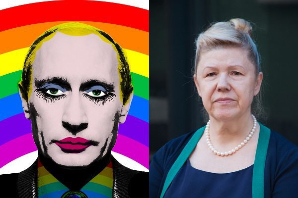 'Drag' Putin i Elena Mizulina, autorica 'anti-gay' zakona (Foto: putinarainbow.com i wikimedia)