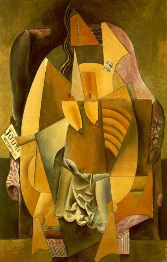 Foto: pinterest.com/dominiquepoggi [Femme en chemise assise dans un fauteuil, 1913.-1914., Pablo Picasso]