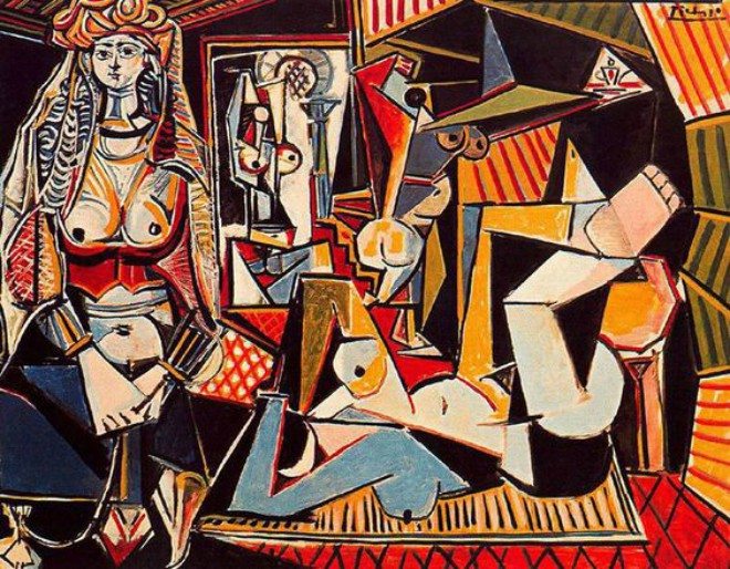 Foto: pinterest.com/s_vandervate [Les Femmes d'Alger (Version O), 1955., Pablo Picasso]